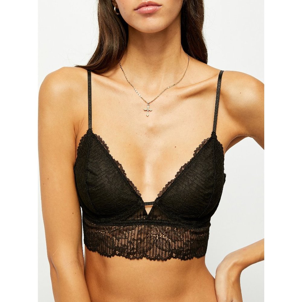 NWT Free People Alyssa Underwire Bra / Black